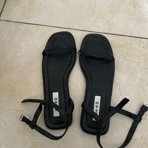 Elegant Black Strappy Sandals by NA-KD